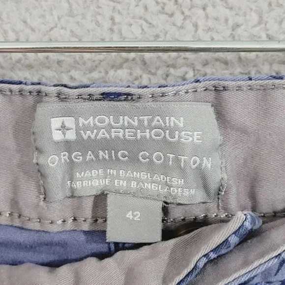 Mountain Warehouse Men's Organic Cotton Leaf Print Shorts 42x8.5 ,‎ 26CT - Picture 4 of 6